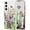 Green, variant on for Samsung Galaxy S25/S24 Case Compatible with Magsafe Cute Flower Girls Women Clear Case Silicone Shockproof Protective Cover with Pretty Floral Pattern for Samsung Galaxy S25/S24 Muticolor