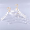 thumbnail image 4 of 15 Perchas Transparentes para Ropa Con Gancho Dorado, Perchero Transparente para Ropa Con Muescas para Niñas Pequeñas, 4 of 6