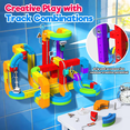 thumbnail image 2 of Electric Train Set for Kids, 3D Stem Electric Train Set with Train and Traffic Signs, 3D Racing Track Sets for Kids, 3+ Years Old Boys & Girls Birthday, 2 of 7