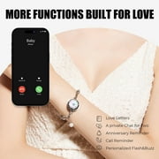 TOTWOO Candy Collection-Long Distance Touch Bracelets for Couples, Vibration & Light up for Love -Pair of Couples Bracelets | Long Distance Relationship Gifts for Girlfriend