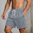 thumbnail image 7 of DODADAWANJ Summer Mens Shorts Elastic Waist Comfort Breathable Running Athletic Shorts Lightweight Mesh Shorts Casual Outfits Gray XXL, 7 of 7