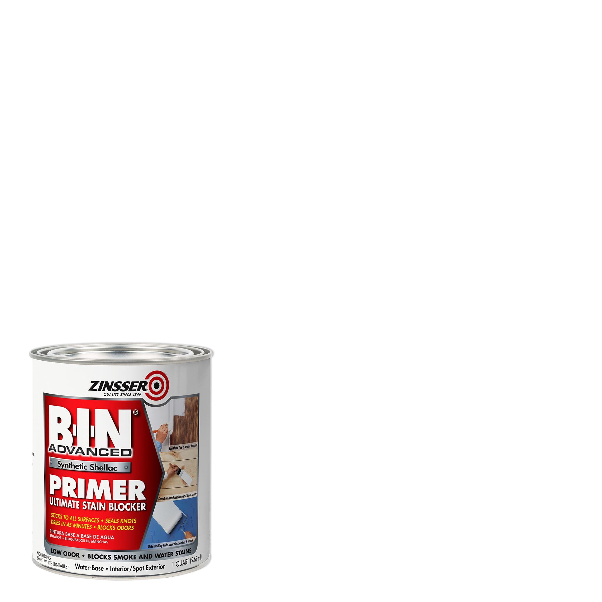 qt Zinsser 271009 White Zinsser, B-I-N Advanced Synthetic Shellac Primer