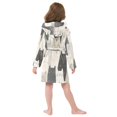 thumbnail image 7 of FORMRS Niños Bathrobe Unisex Hooded Robe Soft Plush Pajamas Sleepwear, Size 2-3T, White Cute Cats, 7 of 7