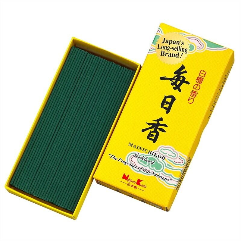 Nippon Kodo Mainichi-Koh Japanese Incense, 170 sticks - Sandalwood Scent