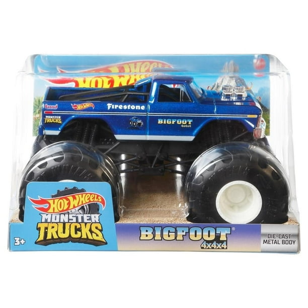 Vehículo de Juguete Hot Wheels Monster Trucks Pie Grande Walmart