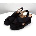 thumbnail image 3 of Journee Collection Womens Ronnie Faux Suede Peep-Toe Wedge Sandals, 3 of 5