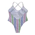 thumbnail image 3 of Women‘s Striped One-piece Swimsuit Color Blocking Sling Swimwear, 3 of 4