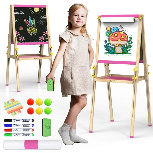 Art Easel Joyooss para niños de 2 a 8 años con rollo de papel e imanes