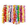thumbnail image 2 of Collar de flores tropicales de Lei hawaiano perfecl colorido 36 piezas, 2 of 8
