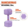 thumbnail image 2 of Mancuernas 10 Kg Hexagonales 2pz Pesas Altera Entrenamiento, 2 of 6