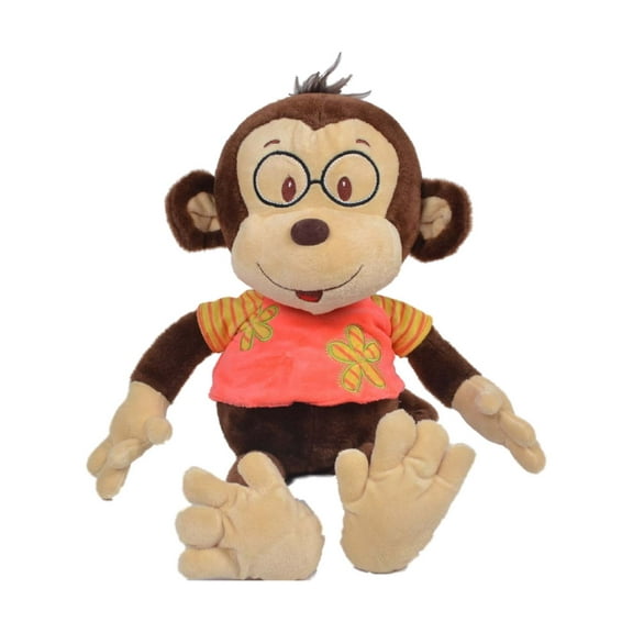 Linzy Toys Plush Owen The Monkey With T-Shirt 18" Jungle Ape Stuffed Animal Pal