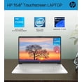 thumbnail image 5 of HP Notebook Laptop for Business Student, 15.6" 720p Touchscreen, Intel Core i3-1215U, 32GB RAM, 2TB SSD, 5 of 7