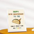 thumbnail image 4 of Tarjeta de felicitación OJsensai para 30.º aniversario con diseño de taco, 4 of 6