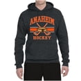 thumbnail image 2 of Wild Bobby City of Anaheim Hockey Fantasy Fan Sports Unisex Hoodie Sweatshirt, Heather Black, XX-Large, 2 of 5