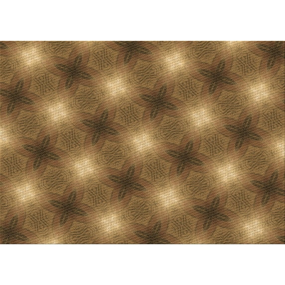 Ahgly Company Indoor Rectangle Patterned Dark Bronze Brown Area Rugs, 5' x 8'