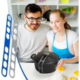 thumbnail image 5 of Lid Strap Latch, Reusable Universal Lid Securing Strap For Casserole Dishes, Pots, Pans(2pcs, Multicolor), 5 of 5