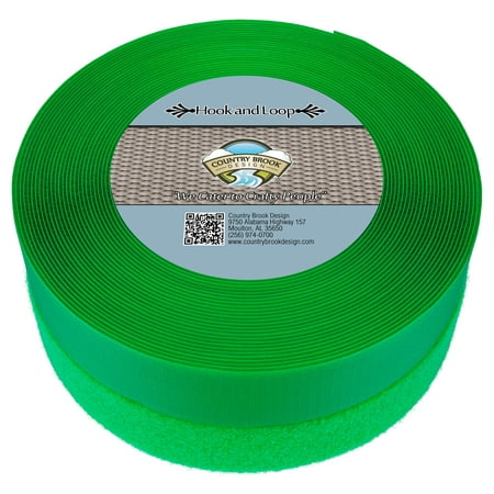 

Country Brook Design® Hot Green Sew On Hook And Loop (2 inch 10 yards)