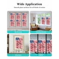 thumbnail image 6 of Window Privacy Film American Flag Stained Glass Window Film Decorative Sun Block Window Cover Red Blue Watercolor USA Flag Window Clings Static Adhesive Sticker for Bathroom 29.5"x78.7", 6 of 7