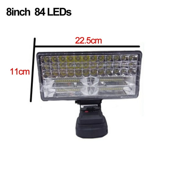 Chendee Cordless Work Light For Bosch 18V Battery Flashlight Job Site Lighting,8Inch