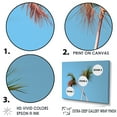 thumbnail image 3 of Designart "Blue Palm Tree In The Sea Breeze" Coastal Floater Framed Canvas Wall Art, 3 of 5