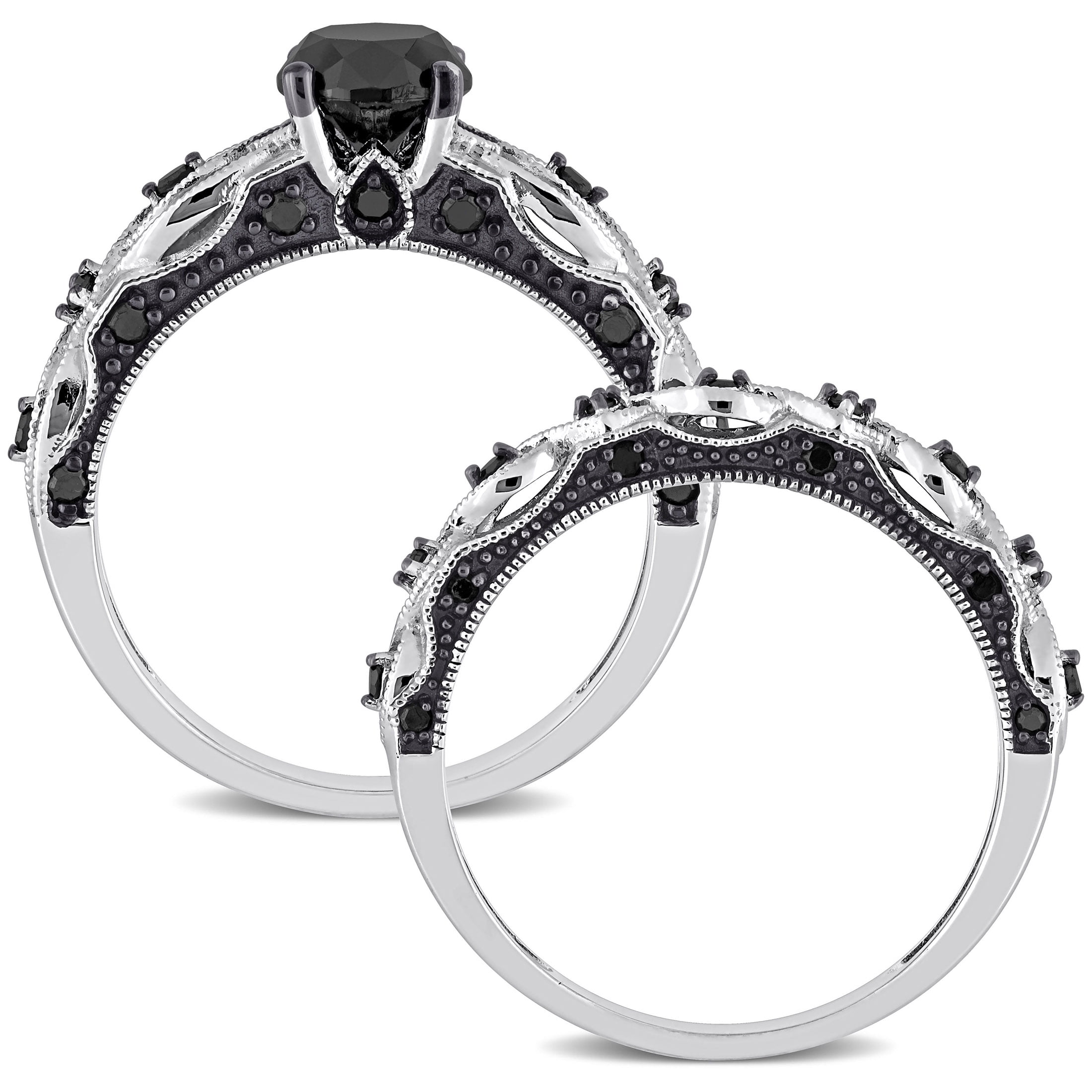 Everly Women's Diamond 10k White Gold Bridal Set