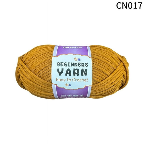 ERDOUY 50g Yarn for Crocheting,Soft Yarn,Crochet Yarn,Nylon Cotton Acrylic Blend Yarn,Knitting Yarn for Dolls,Basket,Bags,Hats,Blankets,Ginger