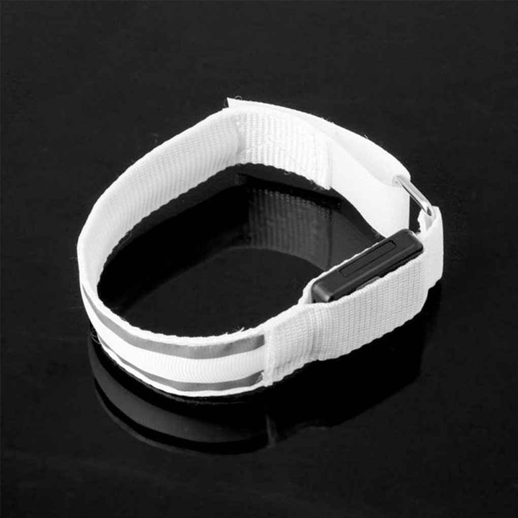 Details about   2X LED Running Band Reflective Light Arm Armband Strap Safety Belt Night Cycling 