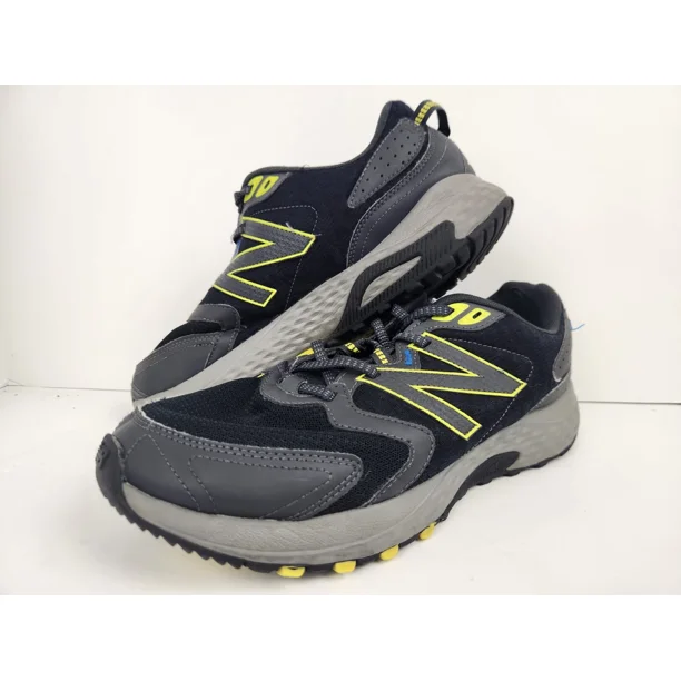 New Balance Mens MT410 V7 Black Yellow Trail Running Shoes Sz 10 4E