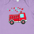 thumbnail image 4 of Inktastic Valentine Fire Truck with Hearts Boys or Girls Baby Bodysuit, 4 of 5