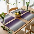 thumbnail image 5 of Purple Grey Ombre Placemats Set of 6 Gradient Gradual Color Place Mats Table Mats Kitchen Dining Home Outdoor Party Table Decoration, 5 of 9