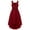 Burgundy, variant on TiaoBug Kids Girls Sequin Wedding Birthday Party Ball Gown Bridesmaid Dress Pink 12