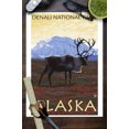 thumbnail image 3 of Denali National Park, Alaska, Caribou Scene (9x12 Wall Art Print, Home Decor), 3 of 3