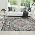 thumbnail image 1 of Faded Distressed Contemporary Vintage Persian Area Rug/Navy Blue/Multi, 1 of 5