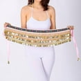 thumbnail image 6 of SDFGTstore Belly Dance Hip Scarf With Gold Coins Belly Dance Belt Waist Chain, 6 of 12