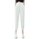 thumbnail image 1 of Women\'s Casual Cooling Straight Pants Breathable Thin Type For Summer SpringWhiteS, 1 of 2