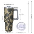 thumbnail image 4 of Camouflage 40oz Tumbler– Stainless Steel Insulated Tumbler with Handle and Straw, Large Capacity Travel Cup for Hot & Cold Drinks, 4 of 6
