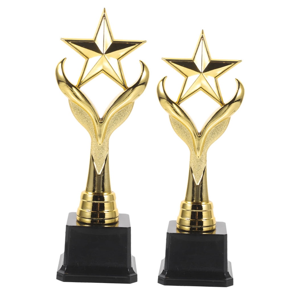 unbranded 2pcs Star Trophy Awards Plastic Trophies for Kids Competitions Achievements Parties Celebrations School Events Sports Tournaments