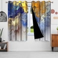 thumbnail image 2 of Marble Blackout Curtains Retro Style Paintbrush Colors In Marbling Texture Watercolor Artwork Living Room Bedroom Window Drapes With Grommets 42"W x 108"L (Pack of 2), 2 of 6