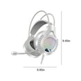 thumbnail image 3 of Hwkond Gaming headset PC, Headworn Computer Gaming Earphones, Wired Earphones, Illuminated 3.5mm+USB Powered Gaming Earphones, 3 of 7