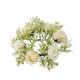thumbnail image 2 of Anillo de vela con flores artificiales, hojas , corona de velas, adorno para centro de mesa, decoración para comedor, boda, fiesta Champán, 2 of 9