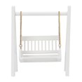 thumbnail image 1 of Juguetes YINKUU para niños y niñas de 3 a 6 años, columpio 1/12 con cadena dorada, columpio de madera en miniatura blanco, exquisita mini herramienta de decoración, 1 of 8