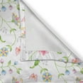 thumbnail image 4 of Ambesonne Flower Valance Pack of 2, Blossoms and Butterflies, 42"X12", Sky Blue Pink Green, 4 of 5