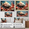thumbnail image 4 of Designart "Collage Of Life Beneath The Coral Sea" Coastal Coral Under Water Floater Framed Canvas Prints, 4 of 5
