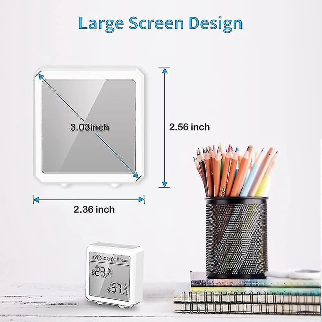 Sensor Inteligente De Temperatura Y Humedad Wifi, Con Pantalla Lcd (sin Incluye Teléfono Móvil)