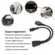 thumbnail image 4 of IEC320 C19 IEC320 C13 to IEC320 C20 Power Cord Professional Standard Y Splitter Cable for Computer HDTV Monitor, 4 of 4