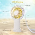 thumbnail image 4 of POINTERTECK Portable Handheld Fan Rechargeable Battery Personal Fan Working Time for Outdoor Activities Summer Gift for Men Women, 4 of 7