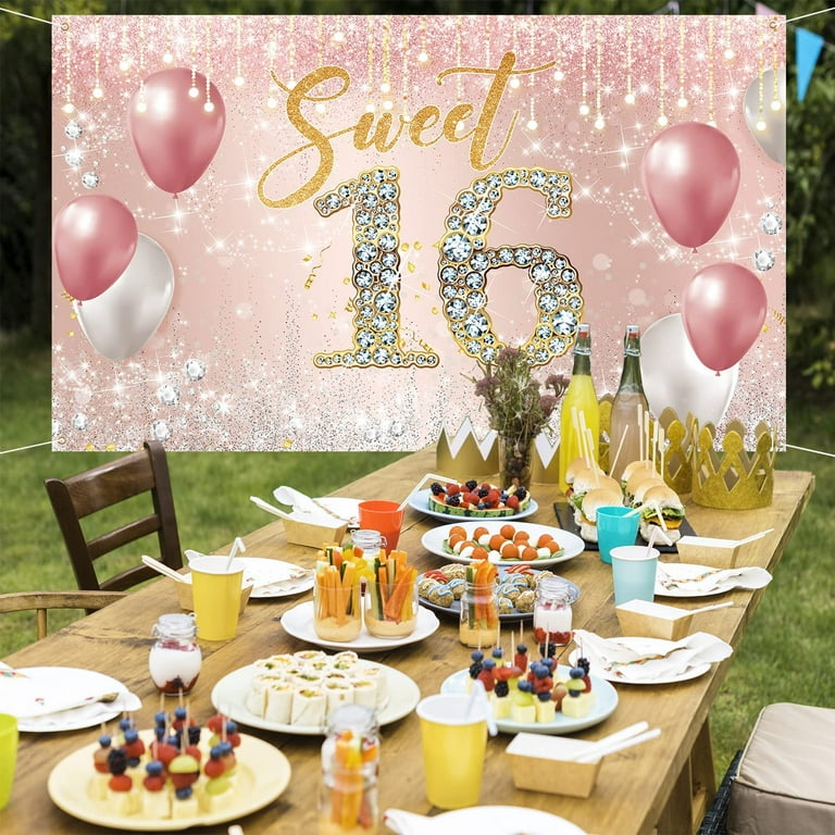 sweet-16-pool-party-decorations