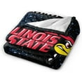 thumbnail image 2 of Illinois State University Logo Fleece Blanket, Very Soft Microfiber Flannel Blanket for Couch Warm and Cozy for All Seasons, 2 of 6