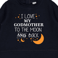 thumbnail image 3 of Inktastic I Love My Godmother to the Moon and Back Baby Sweatshirt, 3 of 4