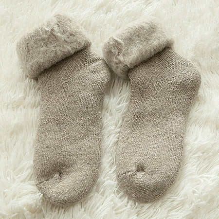 

Yedhsi Hot Socks Unisex Fashion Solid Warm Thickening Middle Tube Socks Snow Socks Stockings